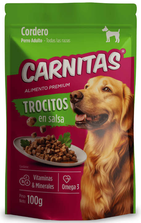 Trocitos en salsa perro. Cordero